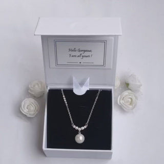 Minimal Pearl Necklace By Harshita Jewellery