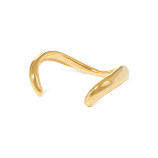 Gold Curved Bracelet