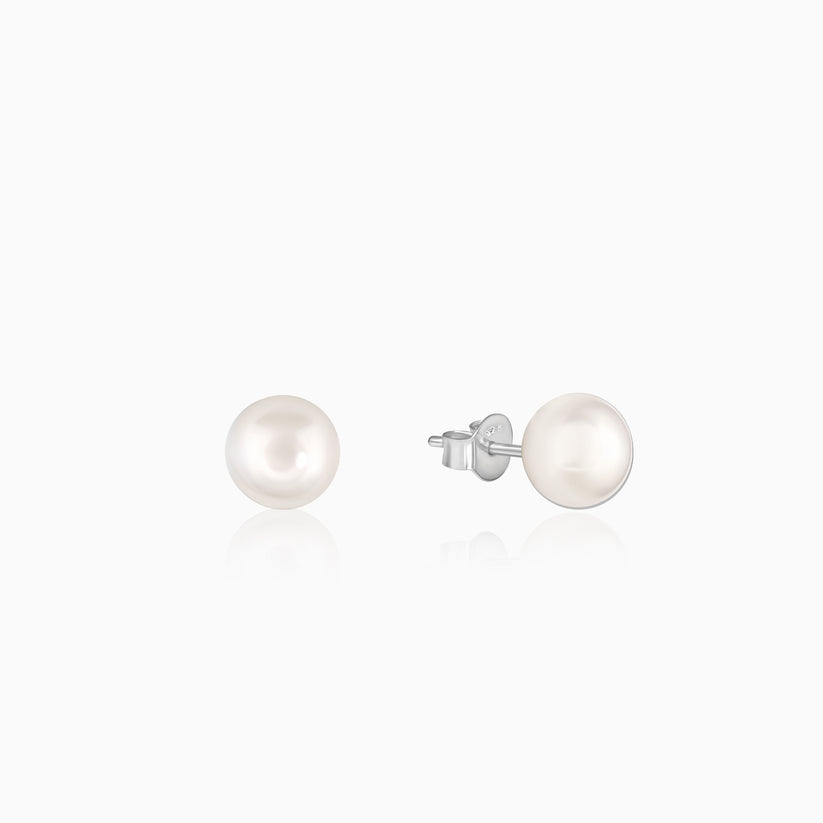 Pearl Stud Earrings By Harshita Jewellery