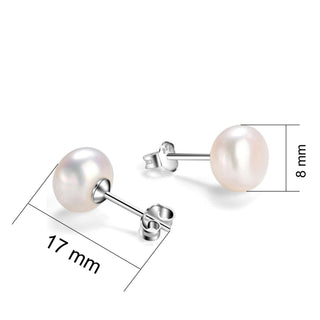 Pearl Stud Earrings By Harshita Jewellery