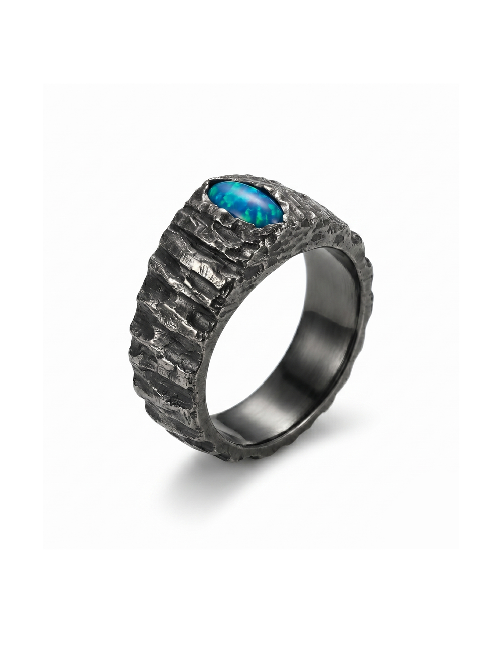 Labradorite Men's Ring By Harshita Jewellery