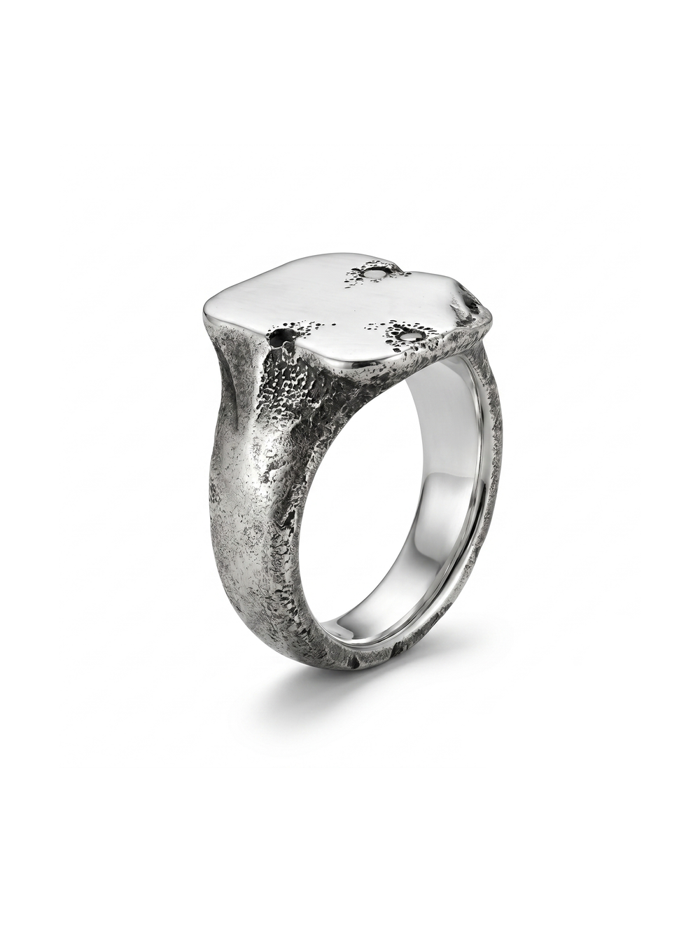 Black Onyx Gemstone Men's Ring By Harshita Jewellery
