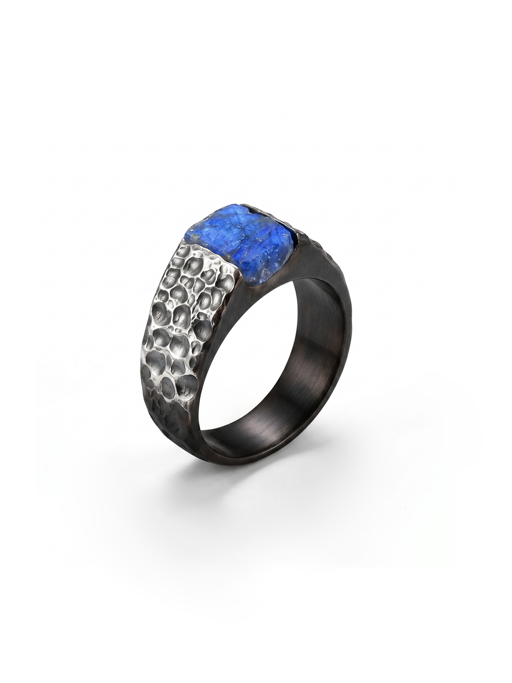 Blue Labradorite Men's Ring By Harshita Jewellery
