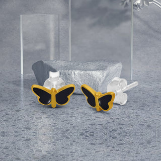 Kids Enamel Butterfly Stud Earrings By Harshita Jewellery