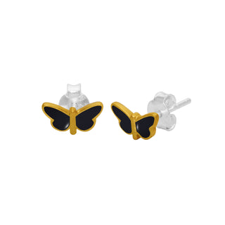 Kids Enamel Butterfly Stud Earrings By Harshita Jewellery