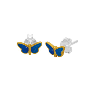 Kids Enamel Butterfly Stud Earrings By Harshita Jewellery