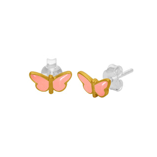 Kids Enamel Butterfly Stud Earrings By Harshita Jewellery