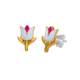 Kids Enamel Cosmic Star Stud Earrings By Harshita Jewellery