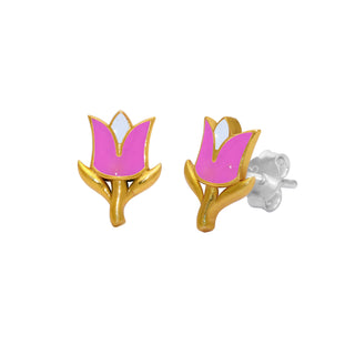 Kids Enamel Cosmic Star Stud Earrings By Harshita Jewellery