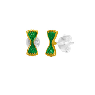 Kids Enamel Tie Stud Earrings By Harshita Jewellery