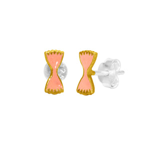 Kids Enamel Tie Stud Earrings By Harshita Jewellery
