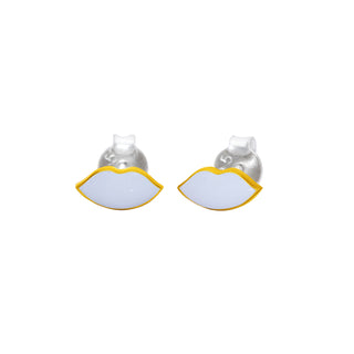 Kids Enamel Lips Stud Earrings By Harshita Jewellery