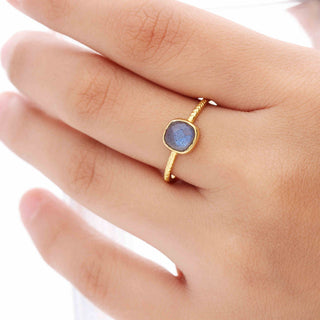 BLUE FIRE LABRADORITE GEMSTONE, 925 STERLING SILVER, DECORATED WITH DEDICATED WOMEN JEWELRY