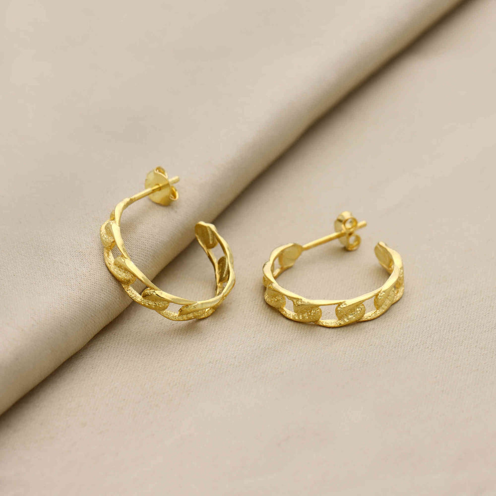 PLATED WITH 2 MICRON 18 KT GOLD EARRING BEST FOR WOMEN'S AND GIRLS