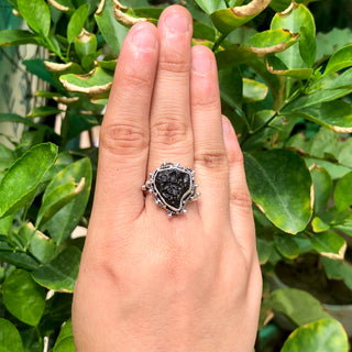 Moldavite Ring,925 Solid Sterling Silver Ring, Raw Stone Moldavite, Genuine Czech Republic Moldavite Gemstone Ring, Gift For Mom