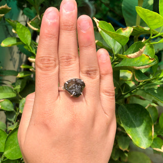 Moldavite Ring Natural Gemstone Ring, 925 Solid Silver Starling Handmade Jewelry, Gift for Her, Everyday Jewelry, Gift For Mom