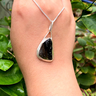 Certified Rough Moldavite Pendant, 925 Solid Sterling Silver Handmade Designer Pendant, 100% Natural Moldavite Gemstone Pendant Gift For Her