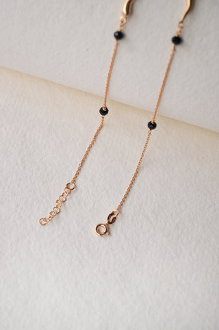 Wave Rose Gold Plated Anklet By Harshita Jewellery