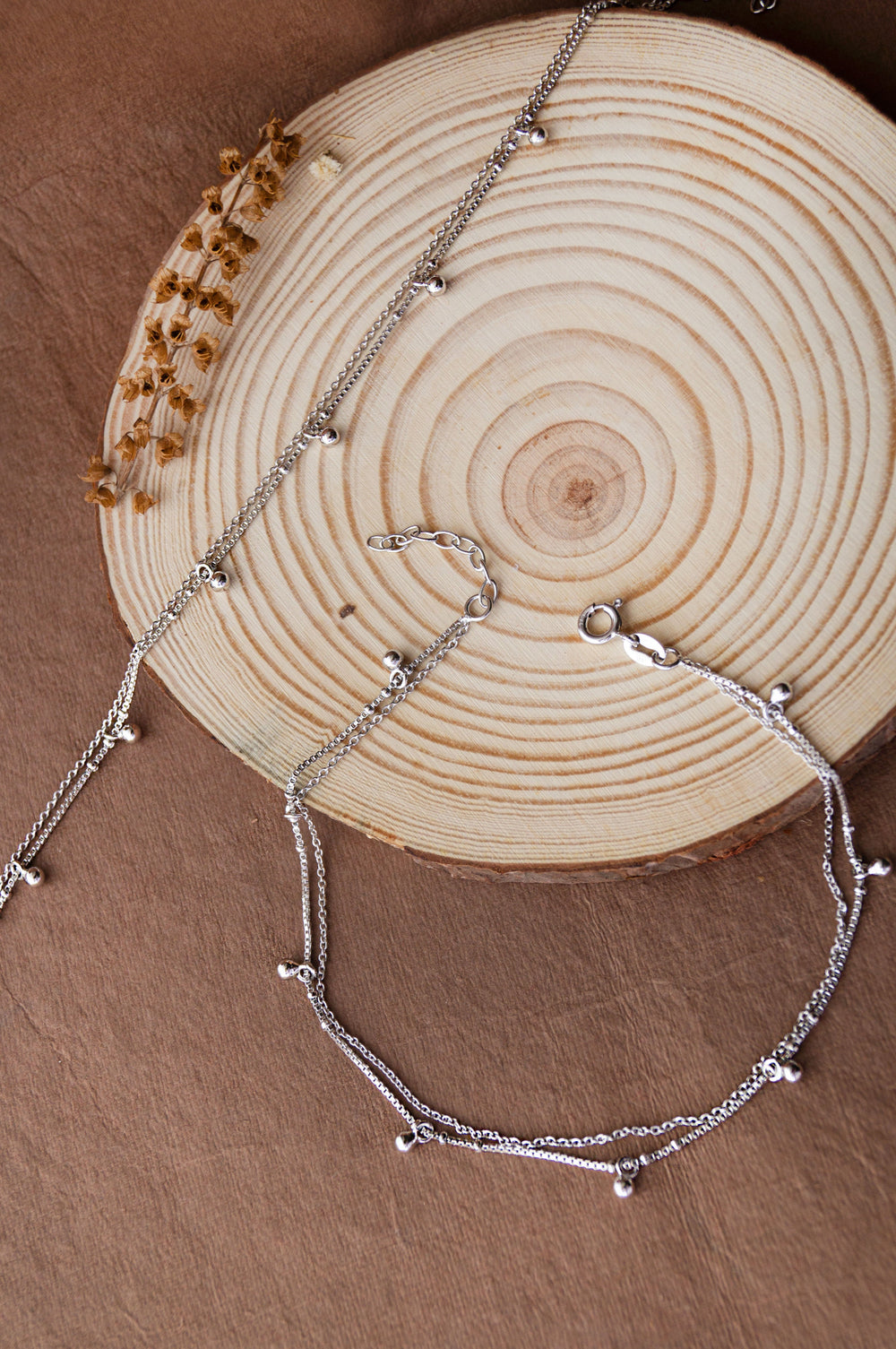 Tiny Little Ball Charms Anklet By Harshita Jewellery