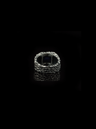 Lapis Lazuli Forge Ring – 925 Sterling Silver