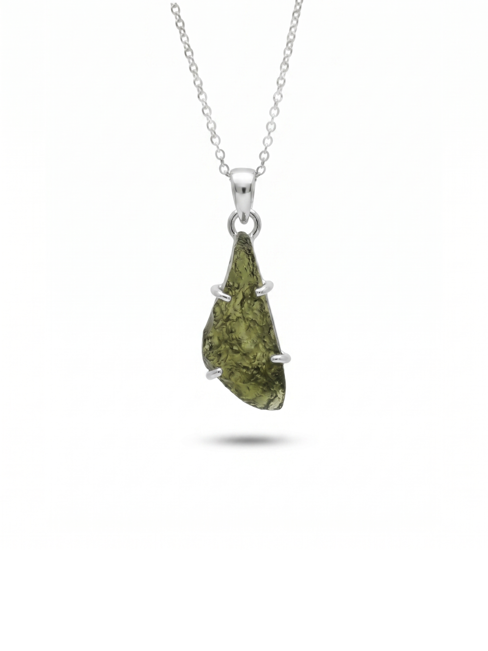 Moldavite pendant, moldavite rough pendant, 100% authentic with certified gemstone, handmade silver pendant, gift for loved ones