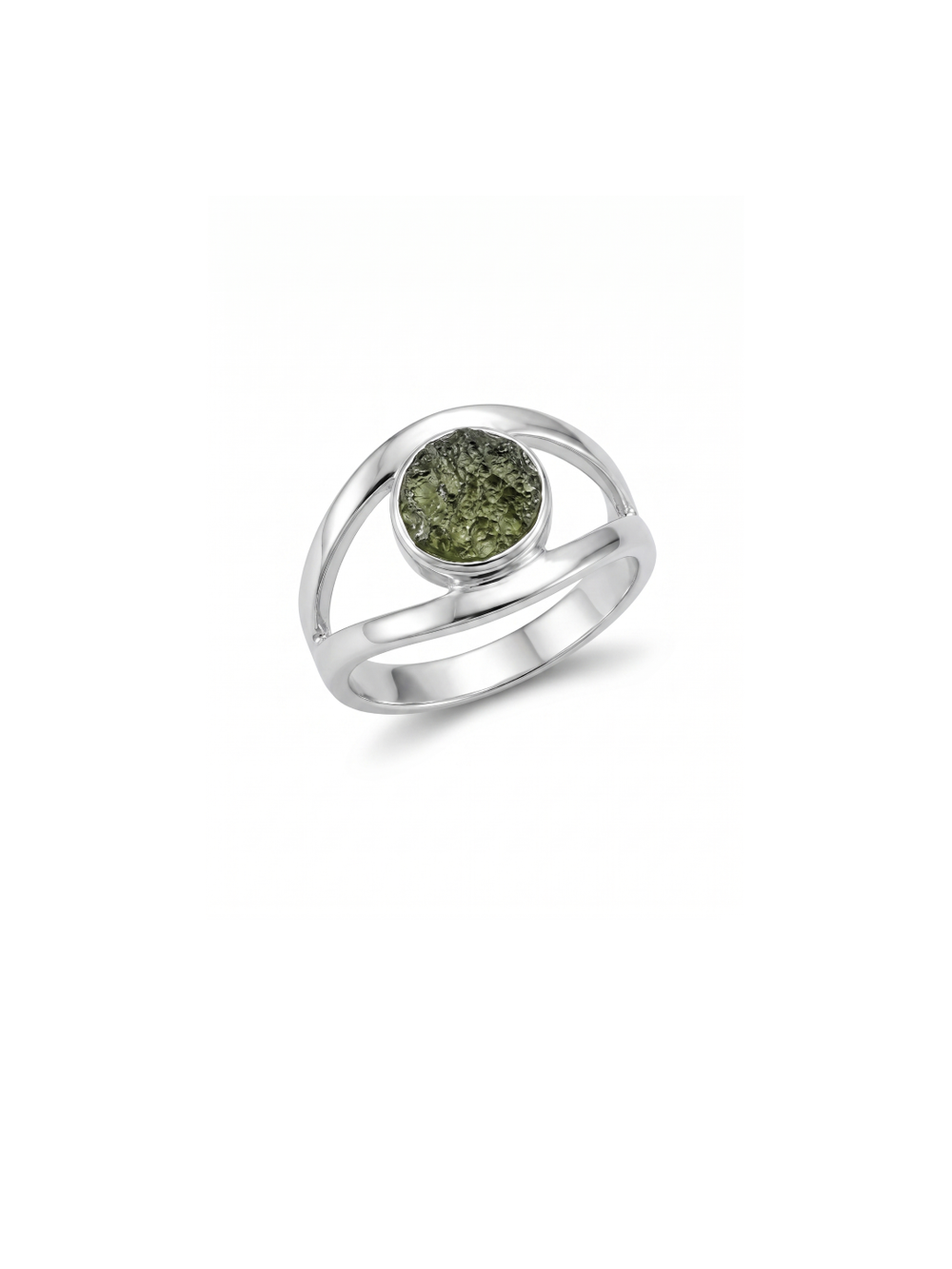 Moldavite Ring,925 Solid Sterling Silver Ring, Raw Stone Moldavite, Genuine Czech Republic Moldavite Gemstone Ring, Gift For Mom