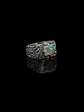  Oxidized Handmade Statement Ring | Vintage Gemstone Jewelry By Harshita Jewellery