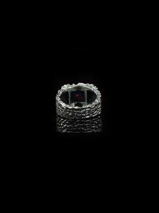 Black Opal Ring for Men