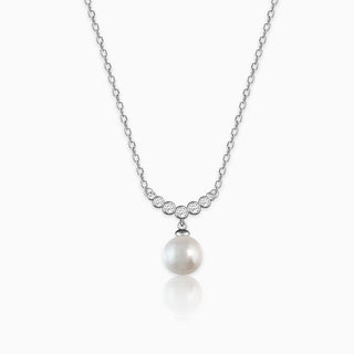 Minimal Pearl Necklace By Harshita Jewellery