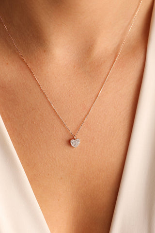 Heart Diamond Necklace  By Harshita Jewellery