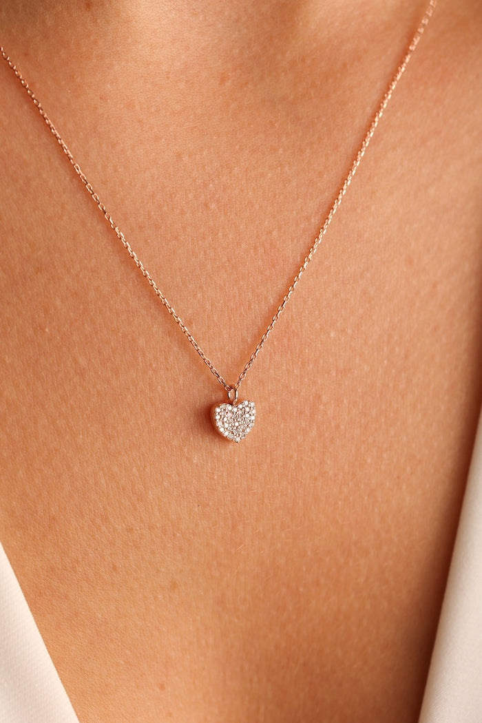 Heart Diamond Necklace  By Harshita Jewellery