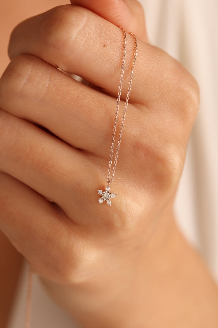 Star Diamond Necklace  By Harshita Jewellery