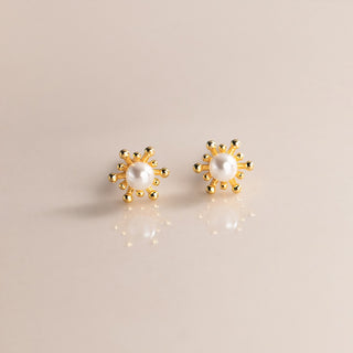 Freshwater Pearl Stud Earrings | Genuine Pearl Earrings | Minimalist Earrings | Everyday Jewelry