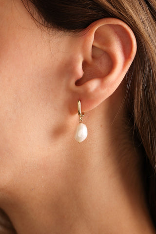 Fresh Water Pearl Earrings 925 Sterling Silver jewelry