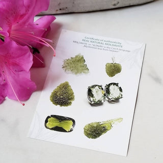Natural Moldavite Raw Pendant For Girls 925 Sterling Silver Jewelry