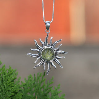 Genuine Moldavite Rough Pendant 100% Natural With Certified Gemstone From Czech Republic