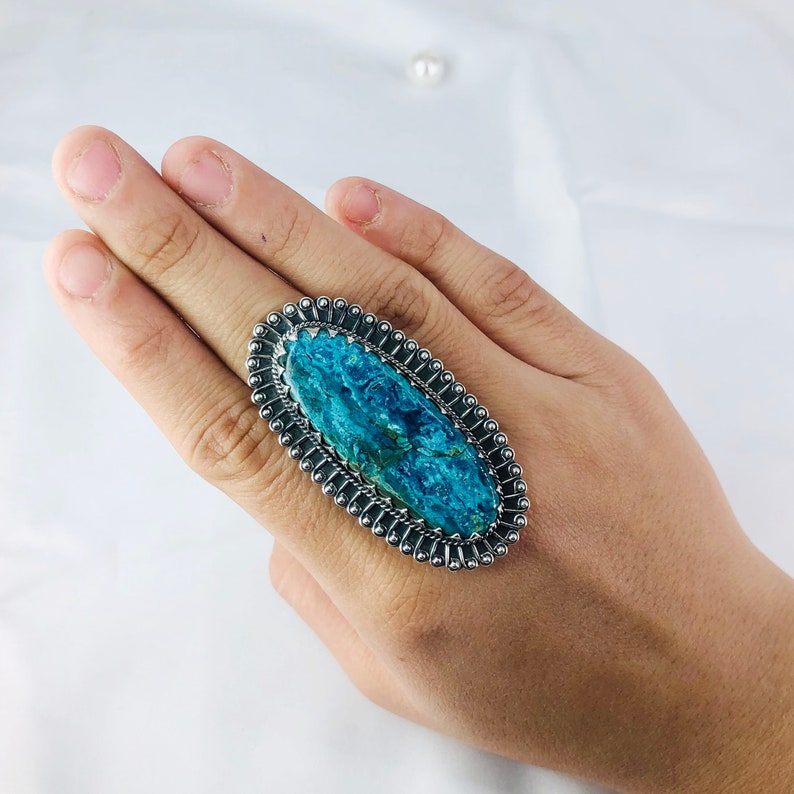 Sea Sediment Jasper Gemstone Ring By Harshita Jewellery
