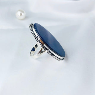 Lapis Lazuli Gemstone Ring By Harshita Jewellery