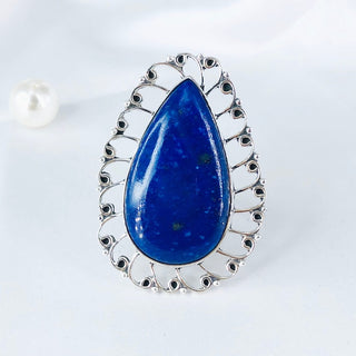 Lapis Lazuli Gemstone Ring By Harshita Jewellery