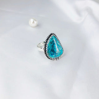 Natural Azurite Ring By Harshita Jewellery