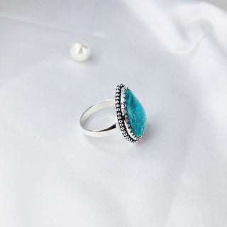 Natural Azurite Ring By Harshita Jewellery