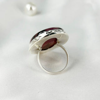 Natural Rhodonite Gemstone Ring By Harshita Jewellery