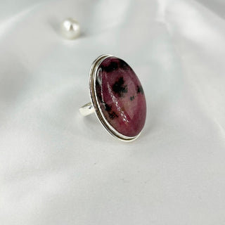 Natural Rhodonite Gemstone Ring By Harshita Jewellery