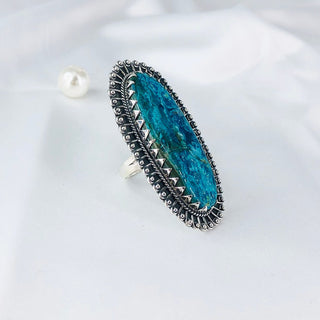 Sea Sediment Jasper Gemstone Ring By Harshita Jewellery