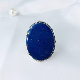 Lapis Lazuli Gemstone Ring By Harshita Jewellery