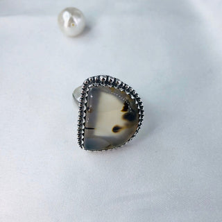 Natural Montana Agate Ring By Harshita Jewellery