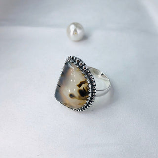 Natural Montana Agate Ring By Harshita Jewellery