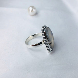 Natural Montana Agate Ring By Harshita Jewellery