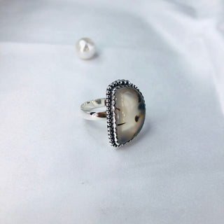 Natural Montana Agate Ring By Harshita Jewellery