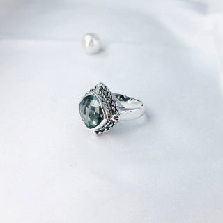 Green Amethyst Ring By Harshita Jewellery